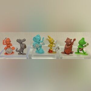 Vintage IDL Animal Band Figurines, Hong Kong (Set of 6)